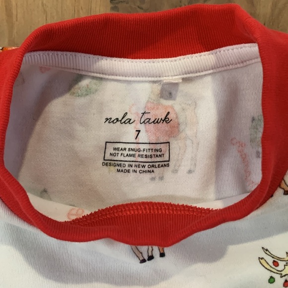 Nola Tawk: Oh Deer, Christmas is Here! Kids Pajama Set - Picture 5 of 9